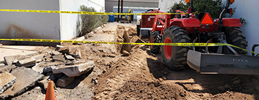 Underground dry utilities construction